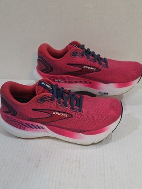 Brooks Women’s Glycerin GTS 21 Running Shoes - Pink with Navy Accents Size 8